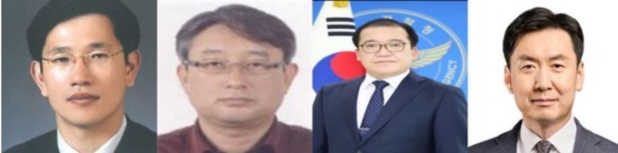 왼쪽부터 김원태 인천국제공항경찰단장, 김홍근 인천남동경찰서장, 김철우 인천청 생활안전부장, 김동욱 인천청 수사부장 (사진 = 인천경찰청 제공 ) 
