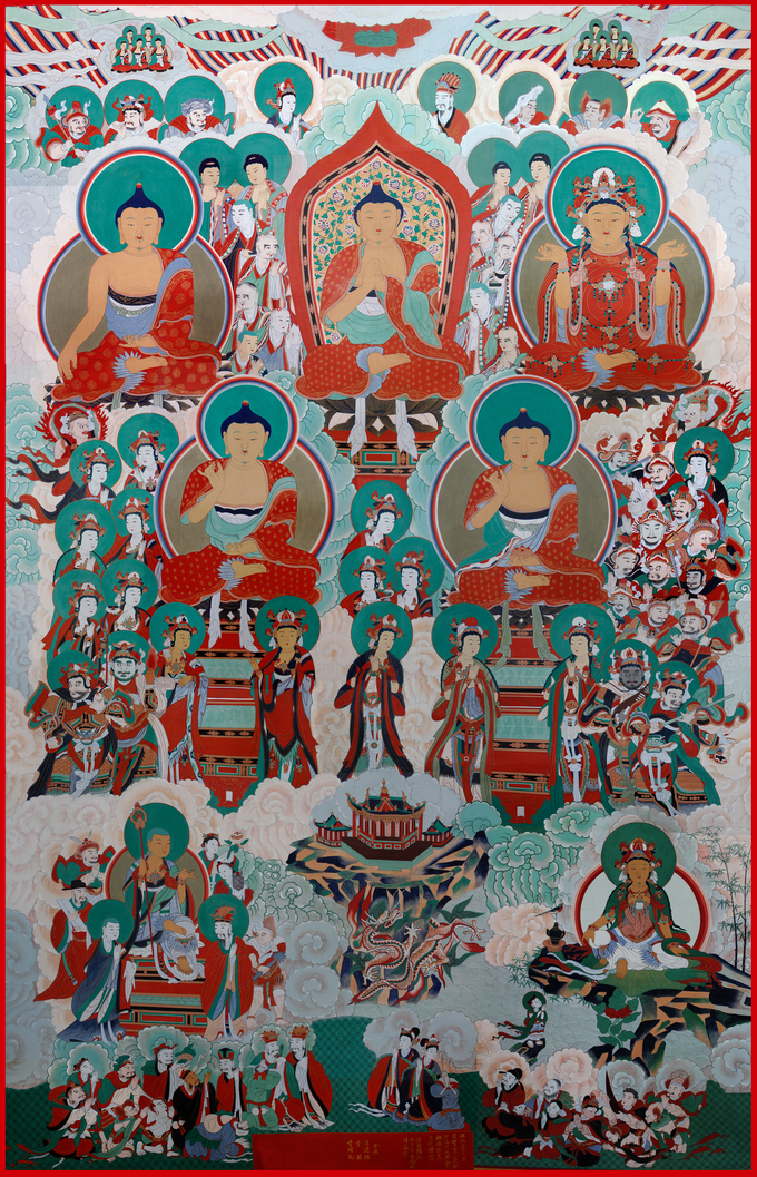 칠장사 오불회 괘불도 재현품, 이연욱. (사진=경기문화재단 제공)