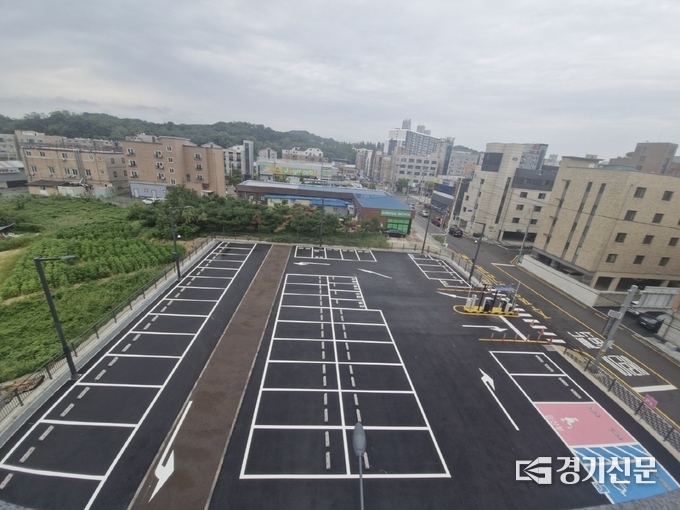 준공된 대덕 광덕 공영주차장 모습. (사진=안성시 제공)