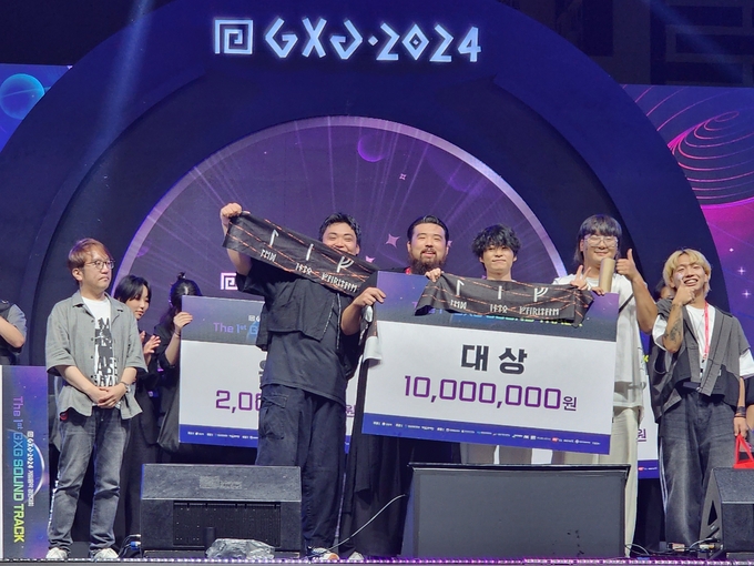 GXG2024 게임음악 경연대회에서 대상을 수상한 팀 리프. (사진=이효정 기자)