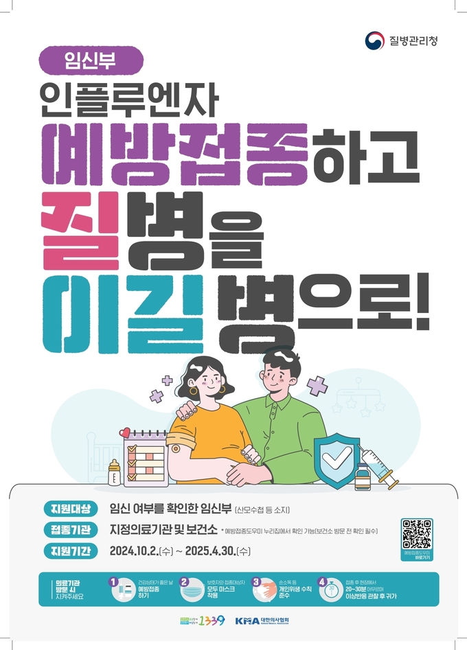 인플루엔자 예방접종 포스터. (사진=부천시 제공)