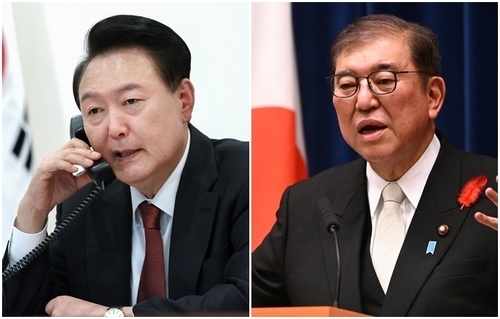 윤석열 대통령, 이시바 신임 일본 총리와 전화 통화 (사진=연합뉴스)