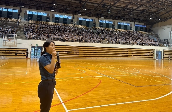  수원남부경찰서가 아주대학교에서 외국인 유학생을 대상으로 관계성 범죄예방 교육을 진행했다. (사진=수원남부경찰서 제공)