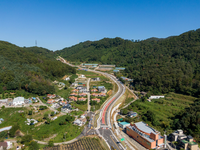  남양주 시도 8호선 재재기터널-삼봉리 구간 전경. (사진=남양주시 제공)