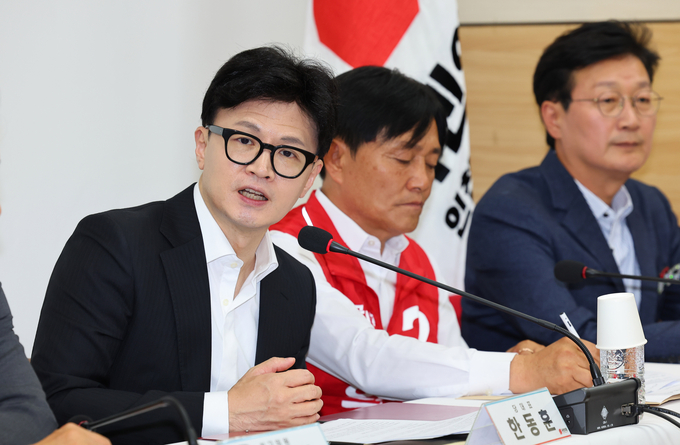 한동훈 국민의힘 대표가 10일 오전 인천 강화군 강화문화원에서 열린 인천 현장최고위원회의에서 발언하고 있다. (사진=연합뉴스)