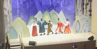 (사)한국연극협회 남양주지부의 마당극 <쿵!쿵!짝! 전래동화 한마당>에서 경복대학교 공연예술학과 졸업생 출연 모습(사진=경복대 제공)
