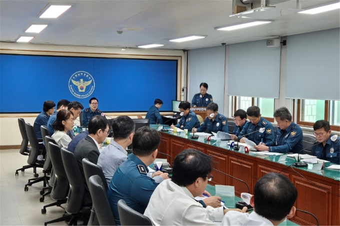  14일 수원남부경찰서가 제9차 범죄예방·대응 전략회의를 실시했다. (사진=수원남부경찰서 제공)
