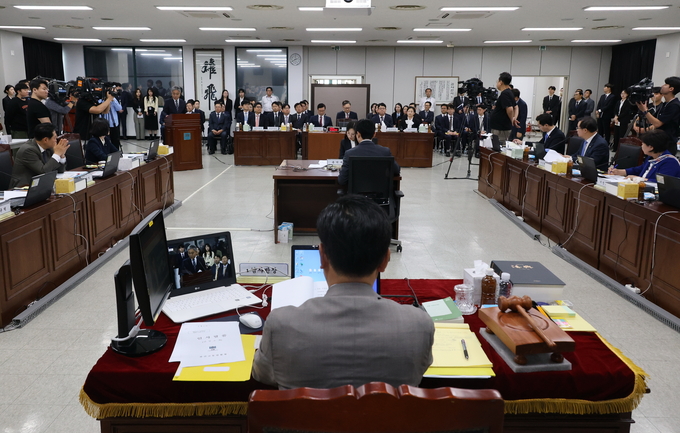  17일 대구지검 신관 7층에서 국회 법제사법위원회의 대구고검, 대전고검 등 지역 고등·지방검찰청 13곳에 대한 국정감사가 열리고 있다. (사진=연합뉴스)
