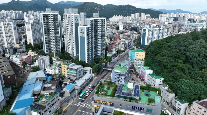호현동으로 행정동 명칭 변경이 추진 중인 박달2동 전경.(사진=안양시 제공)