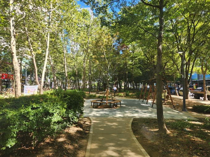 남동산단 내(고잔동 756번지)에 조성된 근린공원 모습. ( 사진 = 남동구 제공 )
