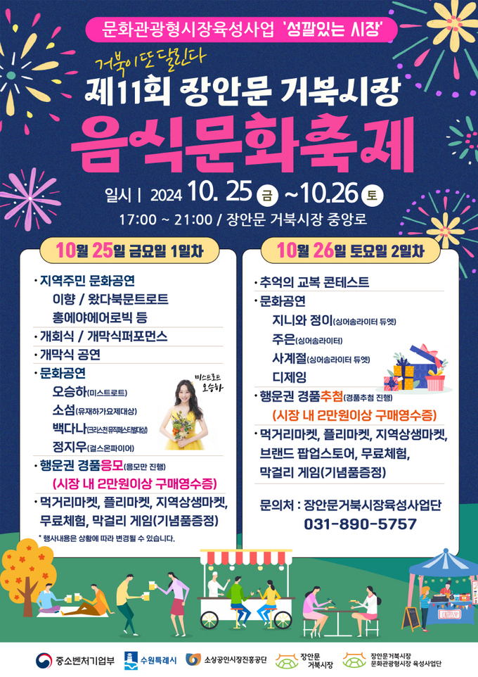 수원시 장안문거북시장 '제11회 음식문화축제' 홍보물. (사진=수원시 제공)