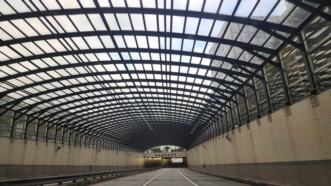  용인시 기흥구 강남대지하차도 방음시설. (사진=박진석 기자)