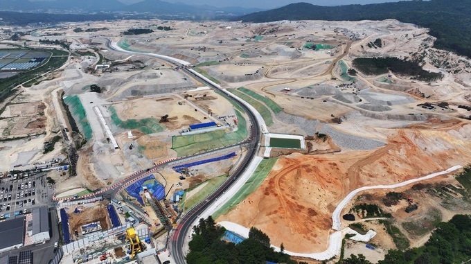 지난 5월 23일 오후 공사가 진행 중인 경기도 용인시 처인구 원삼면 용인반도체클러스터 부지 (사진=연합뉴스)