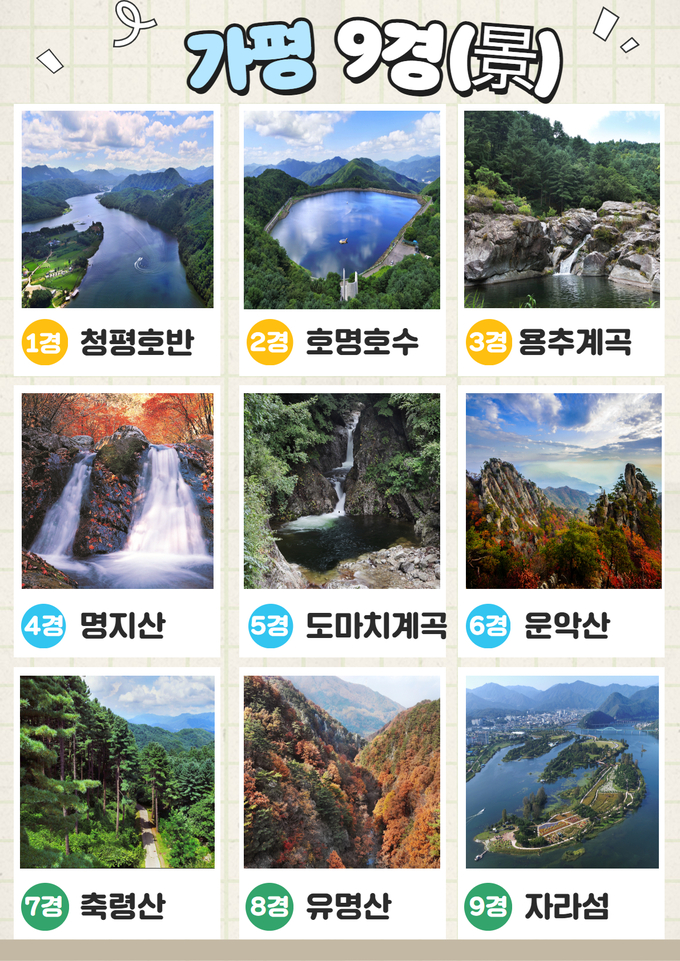 가평 9경에 자라섬이 추가 지정됐다. (사진=가평군 제공)