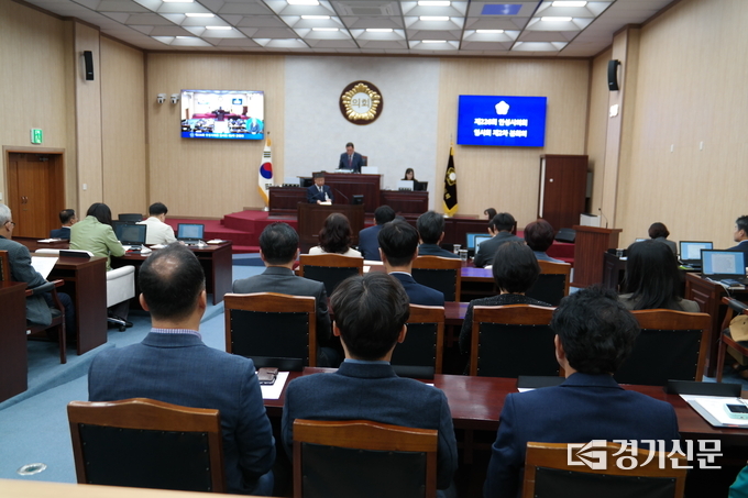 제226회 안성시의회 임시회 모습. (사진=정성우 기자)