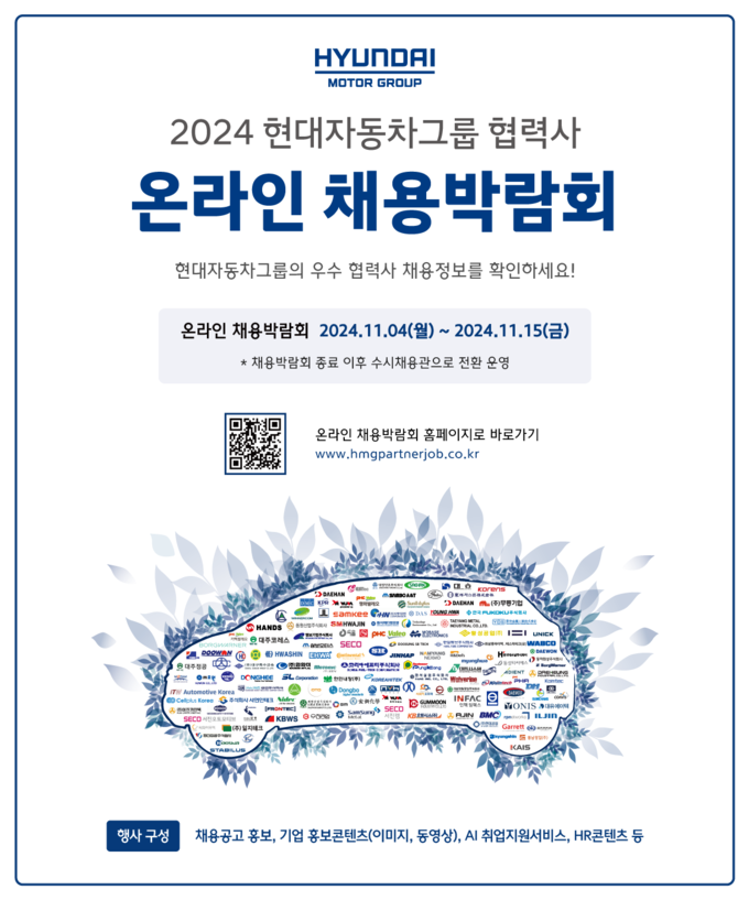  '2024 현대자동차그룹 협력사 온라인 채용박람회' 공식 포스터. (사진=현대차그룹 제공)