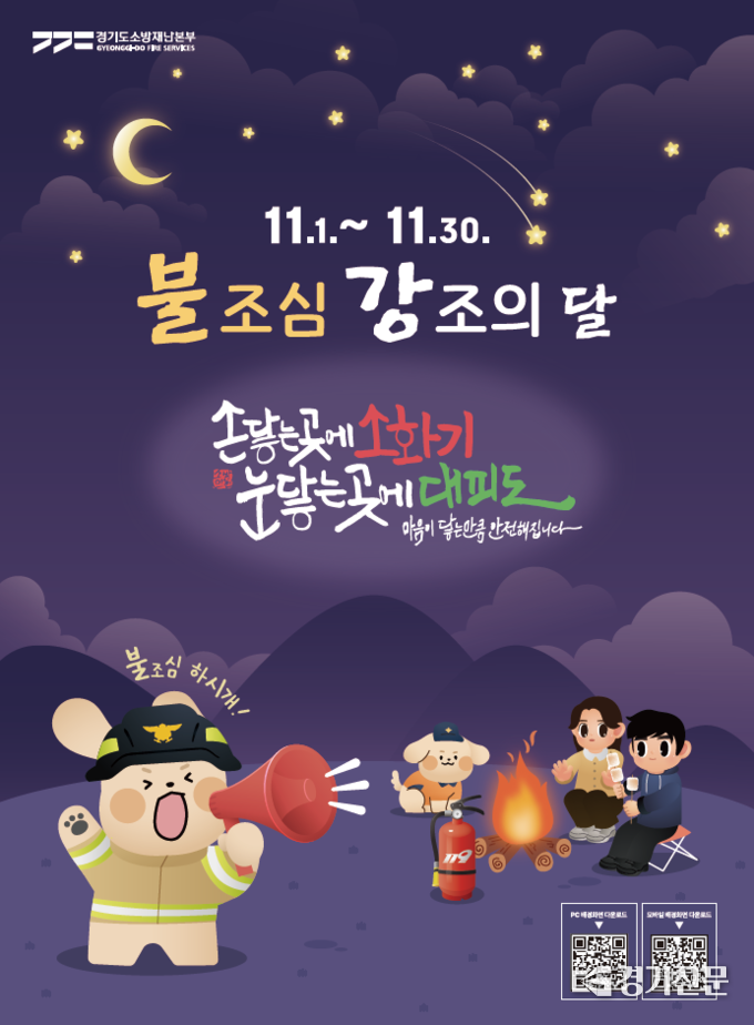 불조심 강조의 달 표지. (사진=안성소방서 제공)