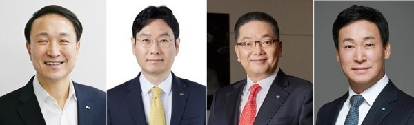 (왼쪽부터) 문동권 신한카드 사장, 이창권 KB국민카드 사장, 이호성 하나카드 사장, 박완식 우리카드 사장 (사진=각 사 제공)