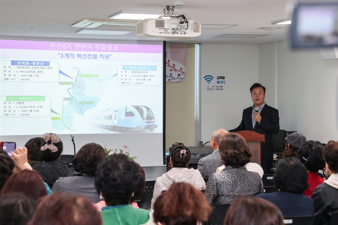 의왕시는 13일 고천동 주민센터 자원봉사센터 교육장에서 ‘제33차 찾아가는 시장실’을 개최했다. (사진=의왕시 제공)