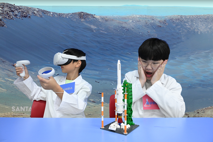 청옥초등학교에서 과학 크리에이터 수업이 진행되고 있다. (사진=청옥초등학교 제공)