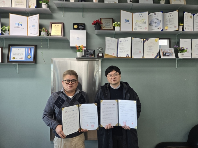 한국지속가능 캠퍼스협회가 (주)명품에너지KOREA와 업무협약을 체결했다. (사진=이호민 기자)