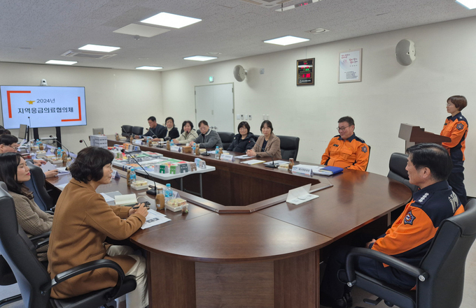 오산소방서, 지역 응급의료협의체 운영회의 개최로 함께 소통. (사진=오산소방서 제공)