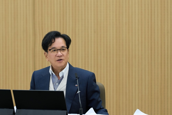 그룹CEO경영회의 중인 이재현 CJ그룹 회장 (사진=CJ 제공)