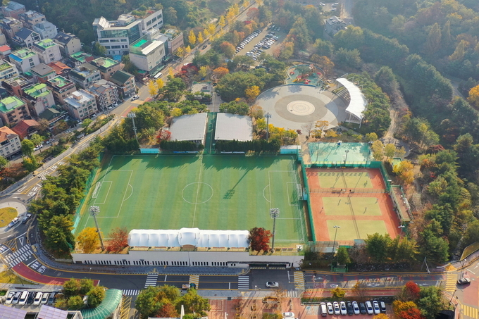 문원체육공원테니스장. (사진=과천시 제공)