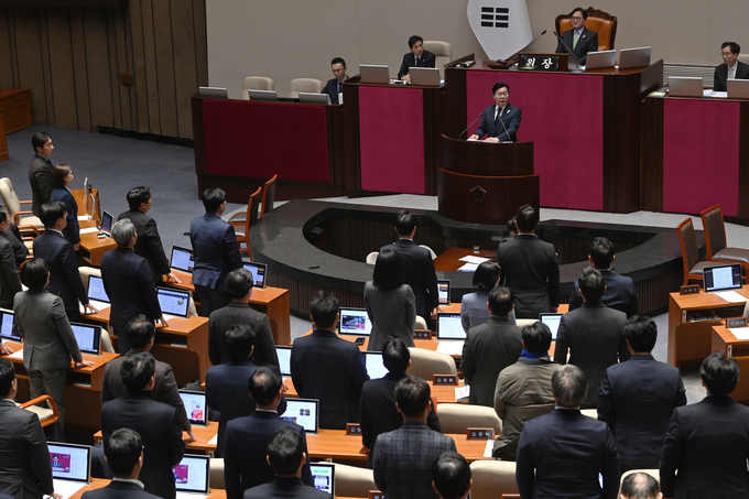 탄핵소추안 본회의장 전경. (사진=옥지훈 기자)