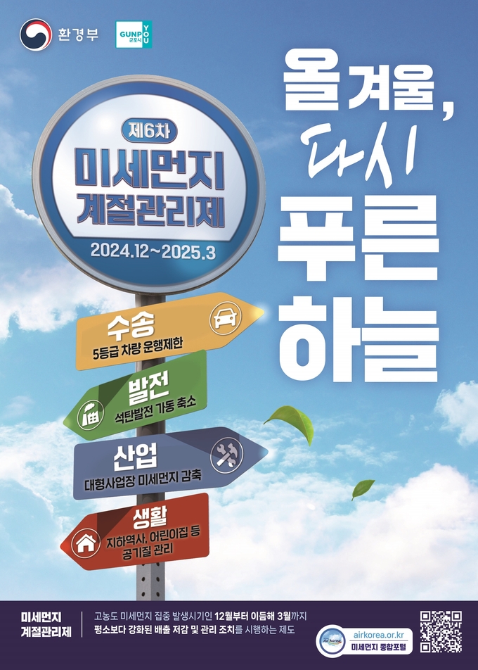 제6차 미세먼지 계절관리제'. (사진=군포시 제공)