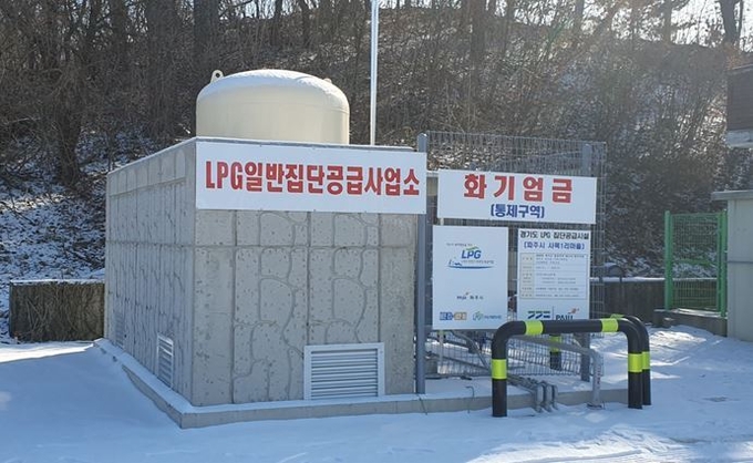 파주시는 도시가스가 공급되지 않는 지역 7개 마을 377세대에 LPG 소형저장탱크를 공급했다. (사진=파주시 제공)
