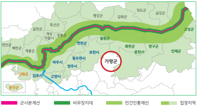 경기도 가평군 위치도. (사진=경기도 제공)