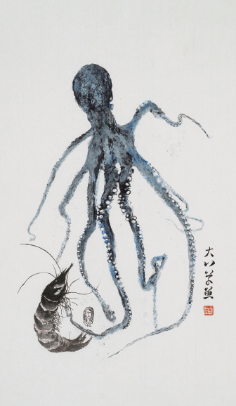임선영, 「大八草魚」 39×67cm