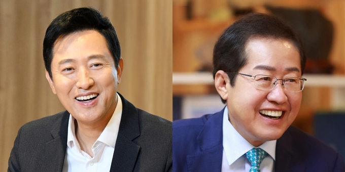 오세훈 서울시장(왼쪽)과 홍준표 대구시장 (사진=오·홍 시장 페이스북 캡처)