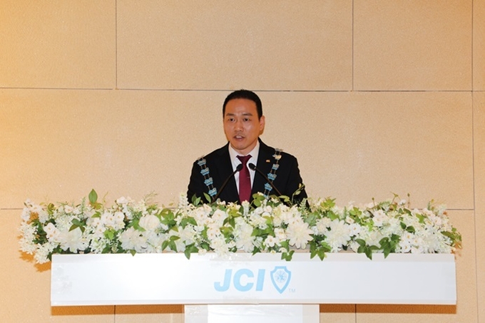 19일 취임한 파주청년회의소 유동근 회장. (사진=파주청년회의소 제공)
