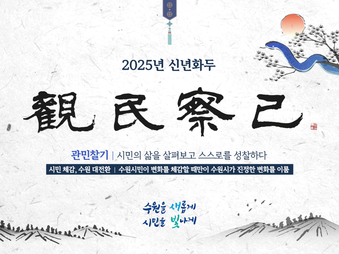 2025년 수원시 신년화두. (사진=수원시 제공)