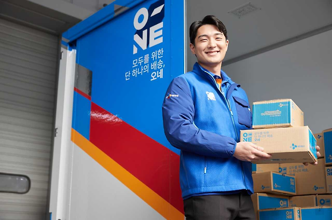 CJ대한통운 택배기사의 모습. (사진=CJ대한통운 제공)