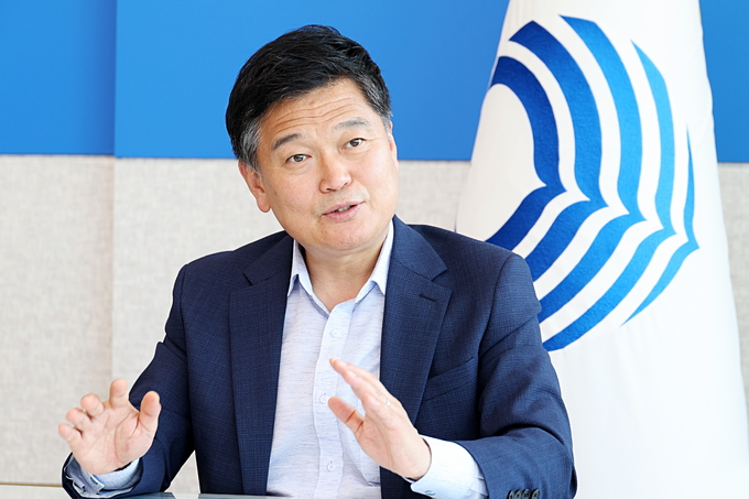 박종효 남동구청장이 신년사를 통해 새해 구정 운영 방향을 이야기하고 있다. ( 사진 = 남동구 제공 )
