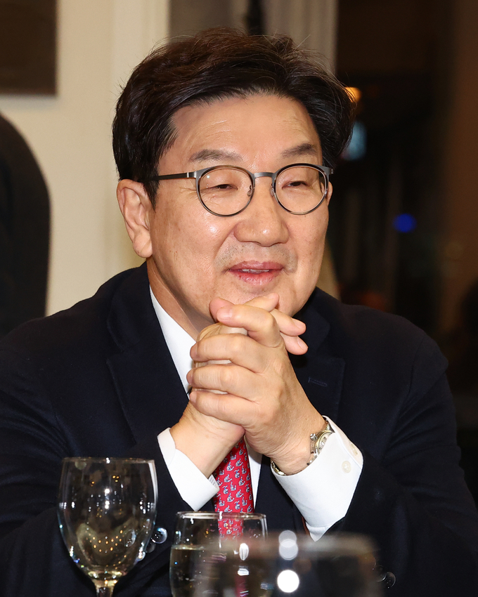 권성동 국민의힘 원내대표가 지난 10일 오후 서울 중구 프레스센터에서 열린 관훈클럽 68주년 창립총회에 참석하고 있다. ( 사진=연합뉴스)