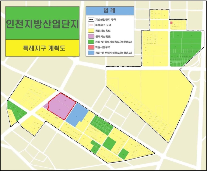 인천지방산업단지 특례지구 계획도. ( 사진 = 인천시 제공 )