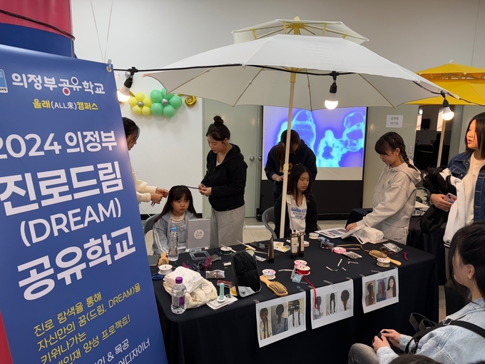 지난해 의정부공유학교 올래(ALL來) 진로드림 행사가 운영되고 있다. (사진=의정부교육지원청 제공)