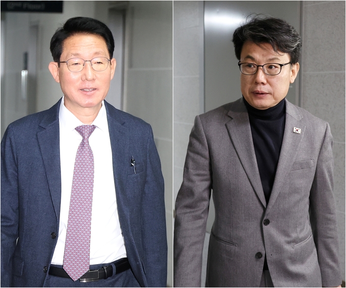 김성훈 국민의힘(왼쪽)·진성준 더불어민주당 정책위의장. (사진=연합뉴스)