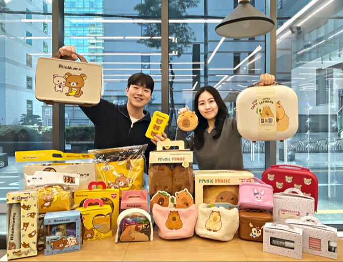 CU의 밸런타인데이 캐릭터 협업 상품. (사진=CU 제공)