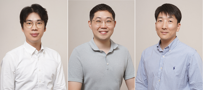 (왼쪽부터) 한승용, 강대식, 고제성 아주대학교 기계공학과 교수. (사진=아주대학교 제공)