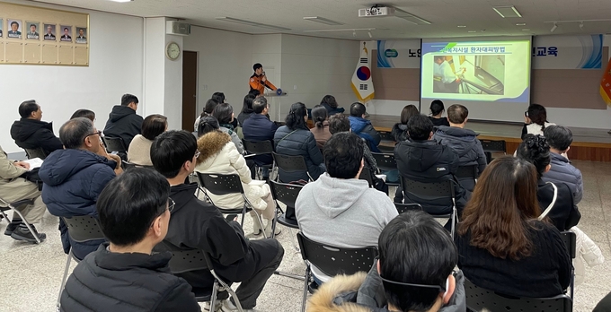 군포소방서 화재안전 집중교육 현장. (사진=군포소방서 제공)
