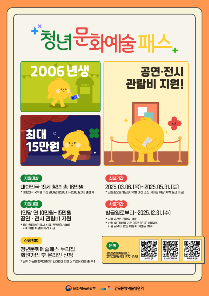 청년문화예술패스 홍보 포스터. (사진=부천시 제공)