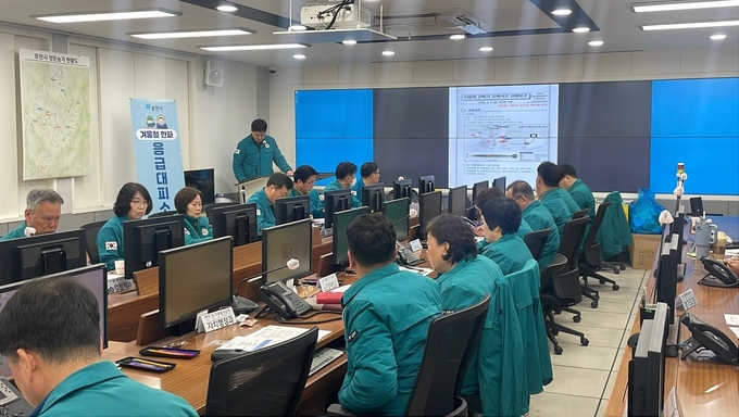 포천시가 재난안전대책본부 추진상황 보고회를 열고 있다. (사진=포천시 제공)