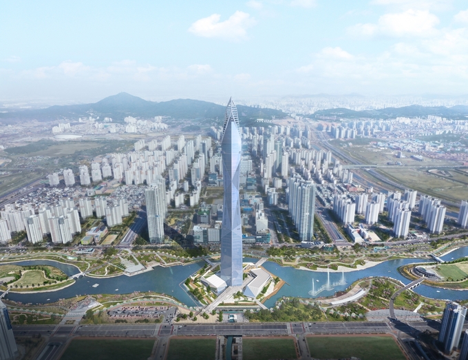 청라 시티타워 조감도. ( 사진 = 인천경제청 제공 )