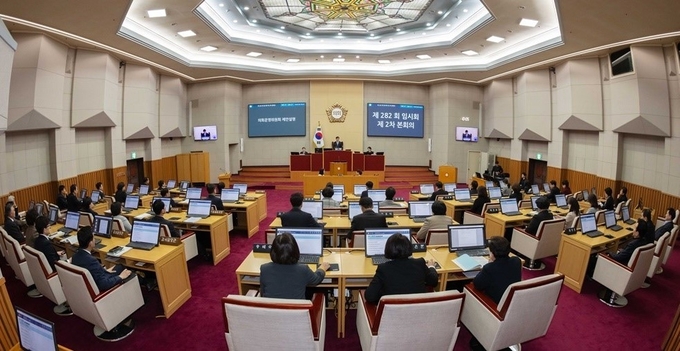 부천시의회 본회의장 전경. (사진=부천시의회 제공)