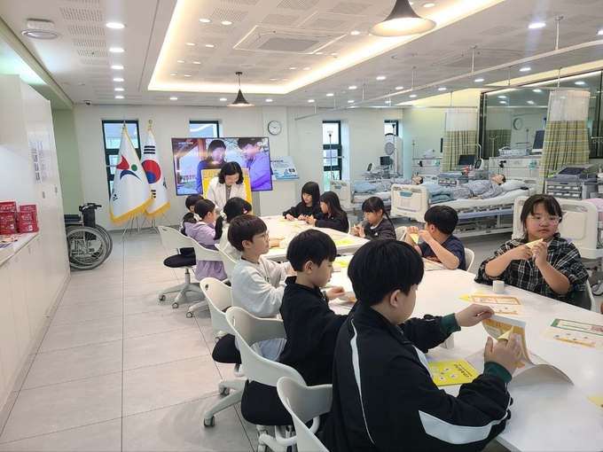  토요 건강 체험교육 수업이 진행되고 있는 모습. (사진=경기도교육청 제공)